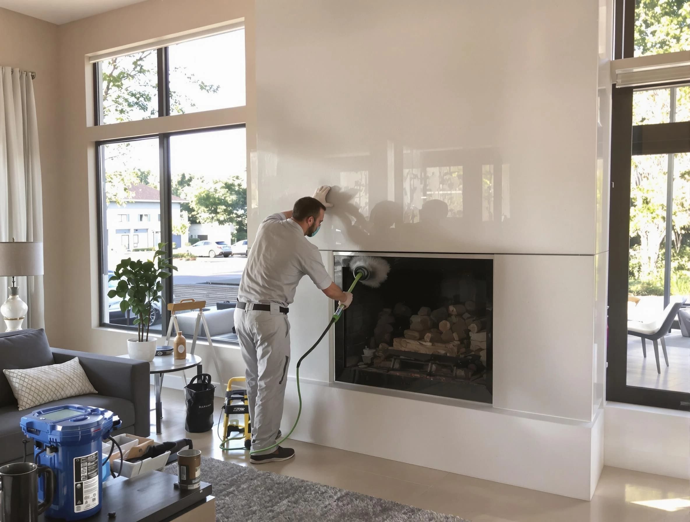 Wellesley Chimney Sweep performing thorough soot removal in Wellesley, MA