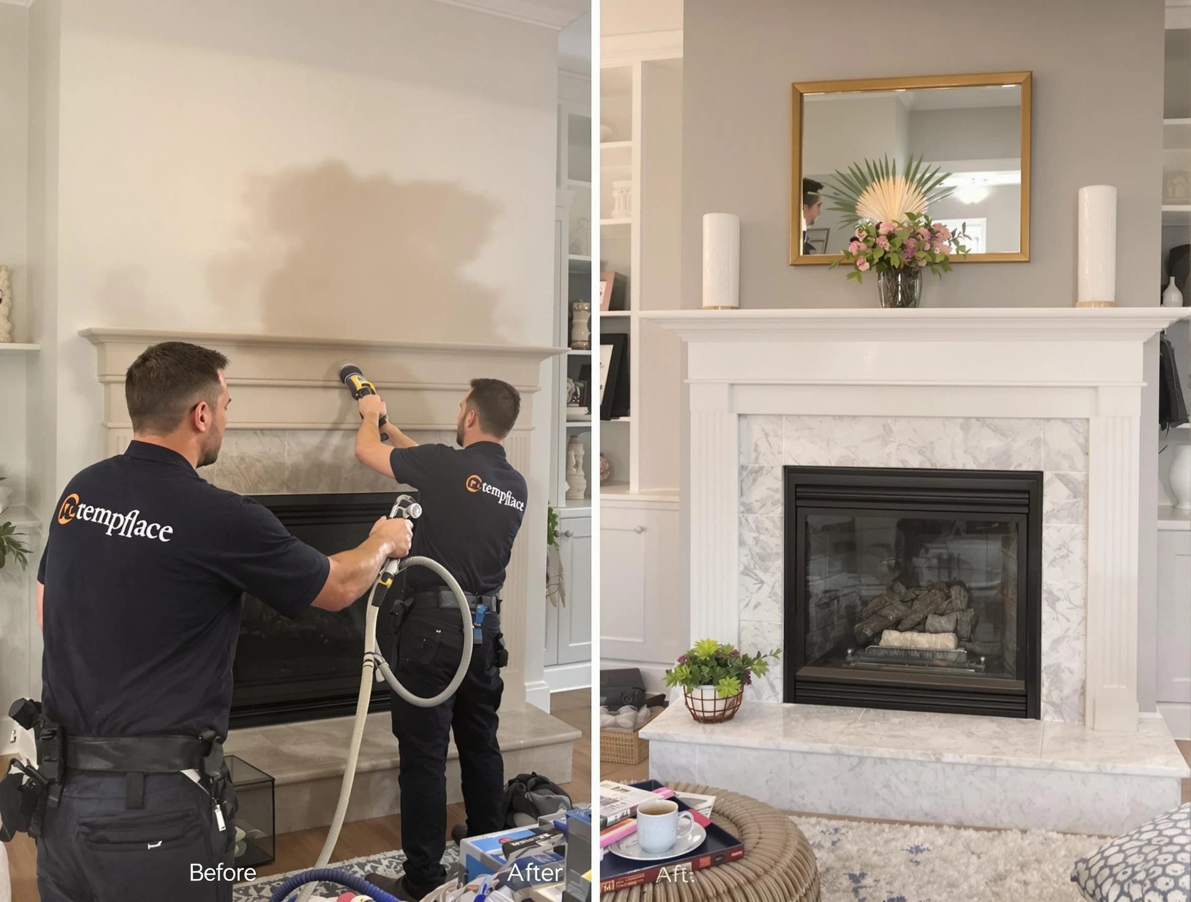 Professional soot removal by Wellesley Chimney Sweep team in Wellesley, MA