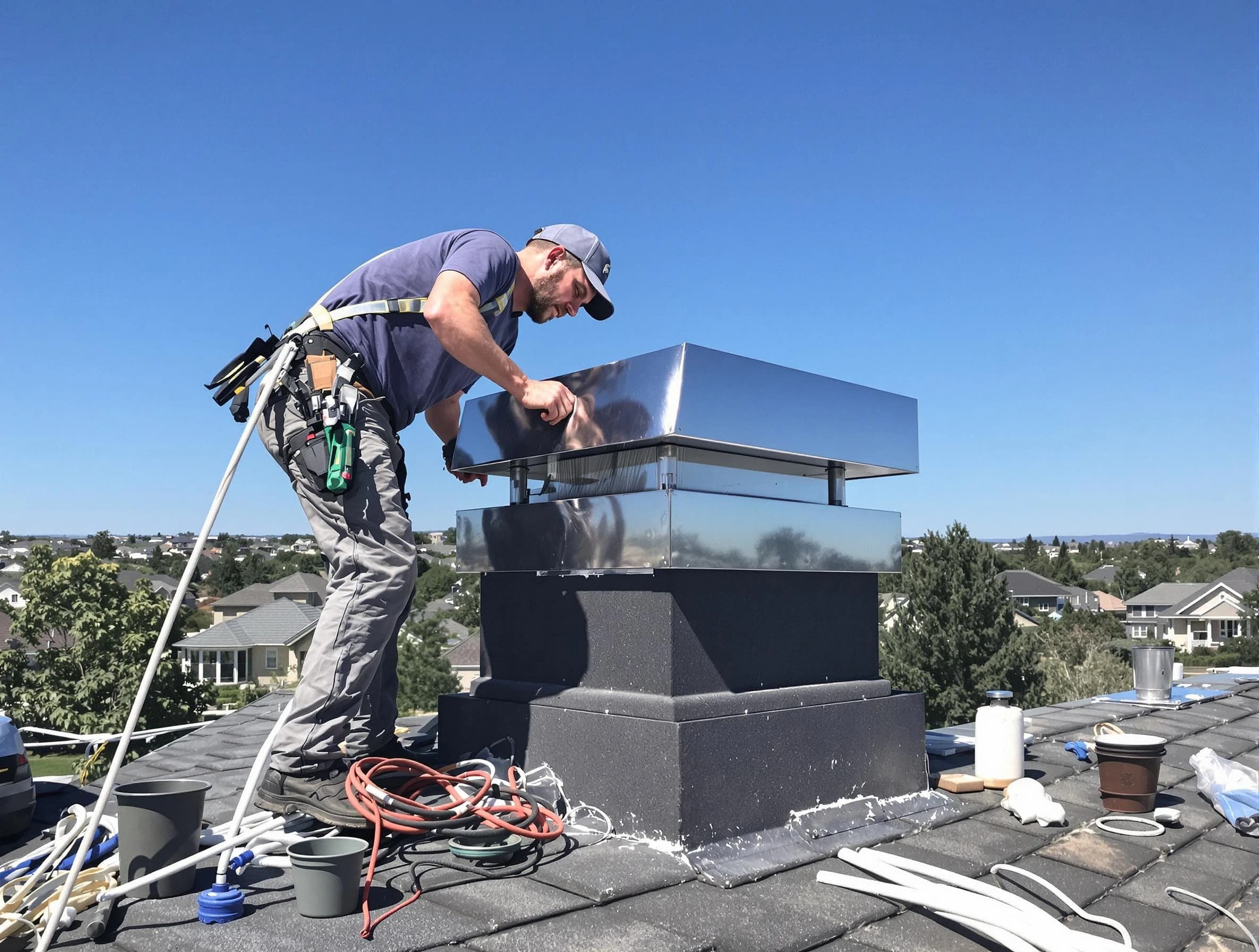 Chimney Cap Services service in Wellesley, MA