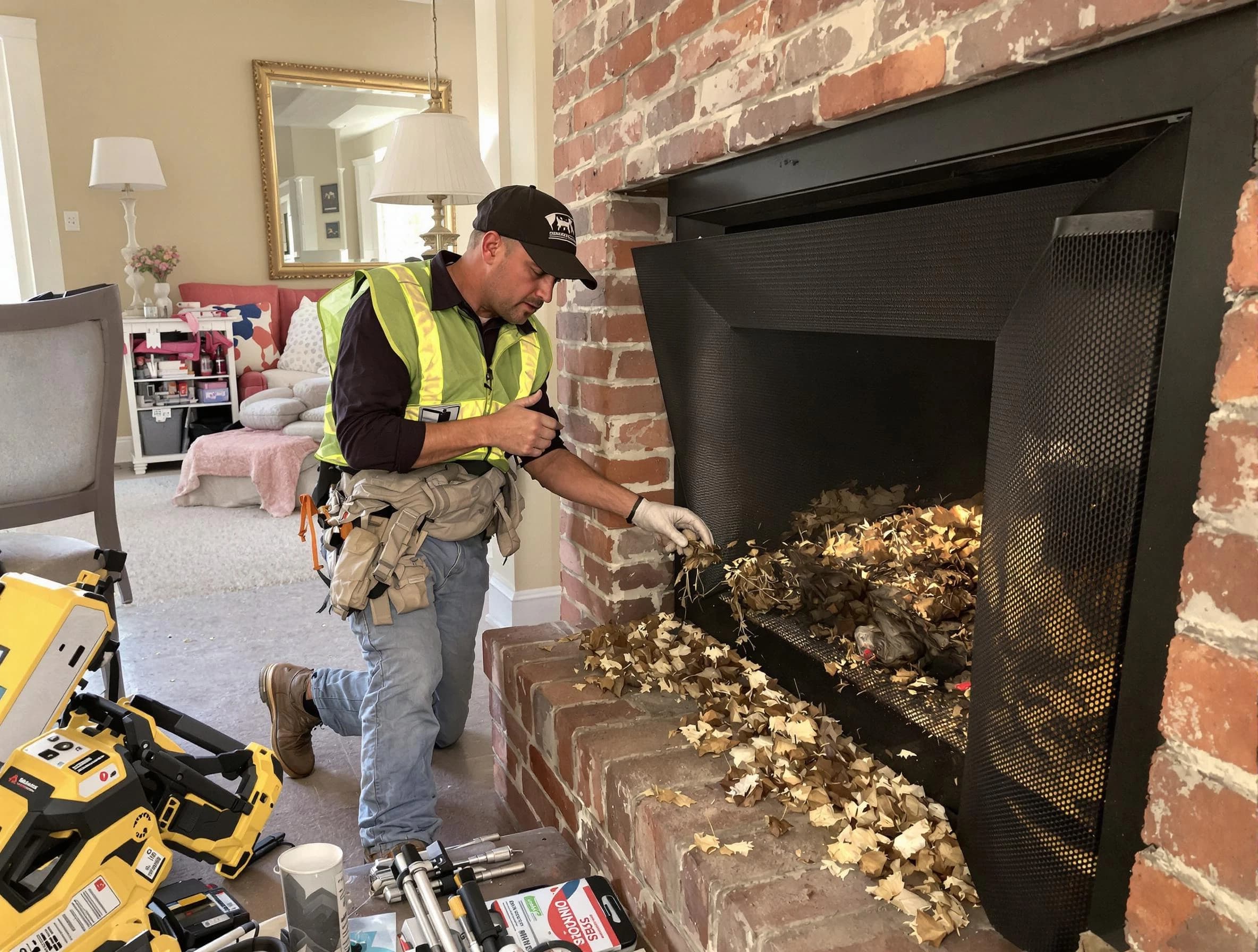 Safe screening installation by Wellesley Chimney Sweep in Wellesley, MA
