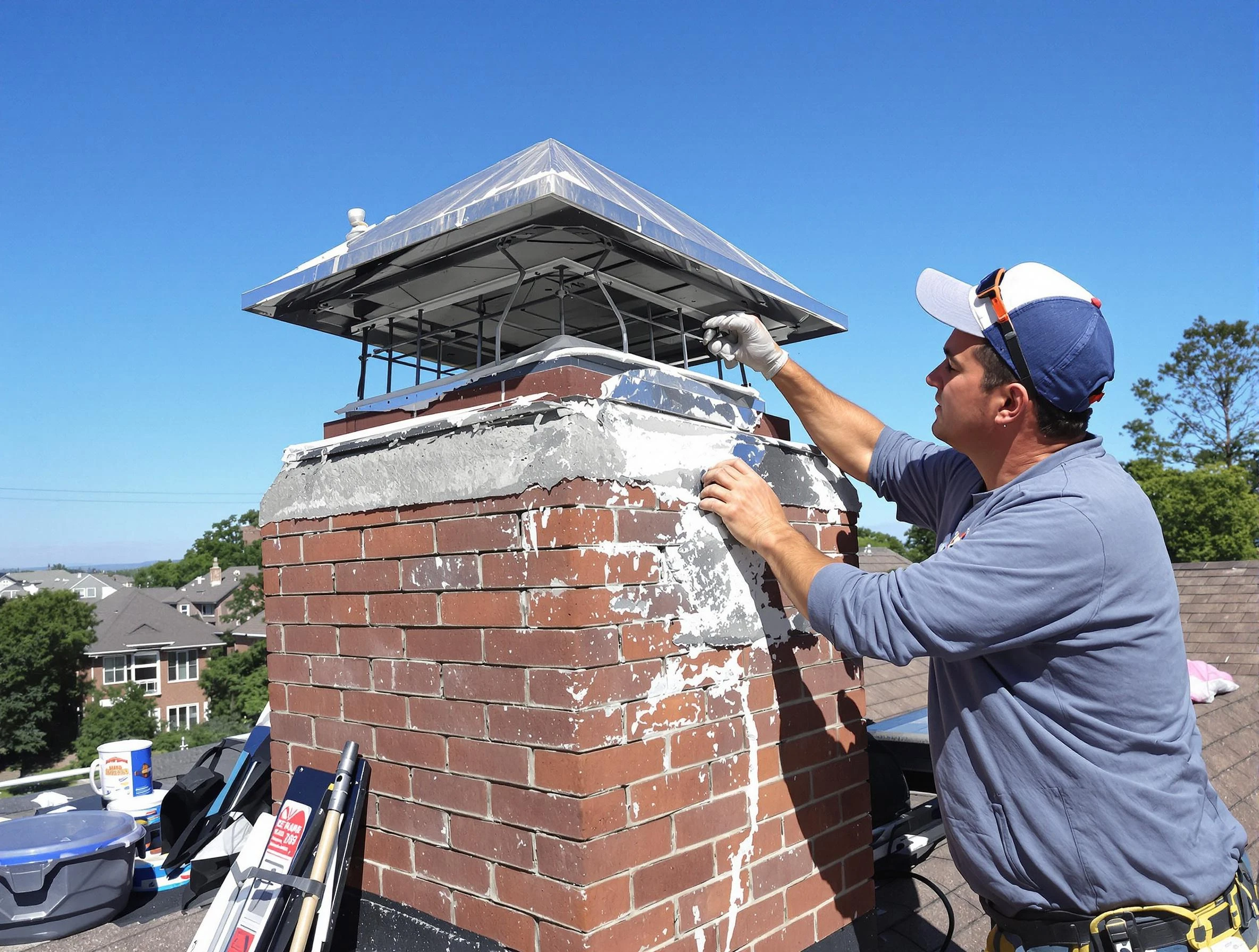 Chimney Crown Services in Wellesley