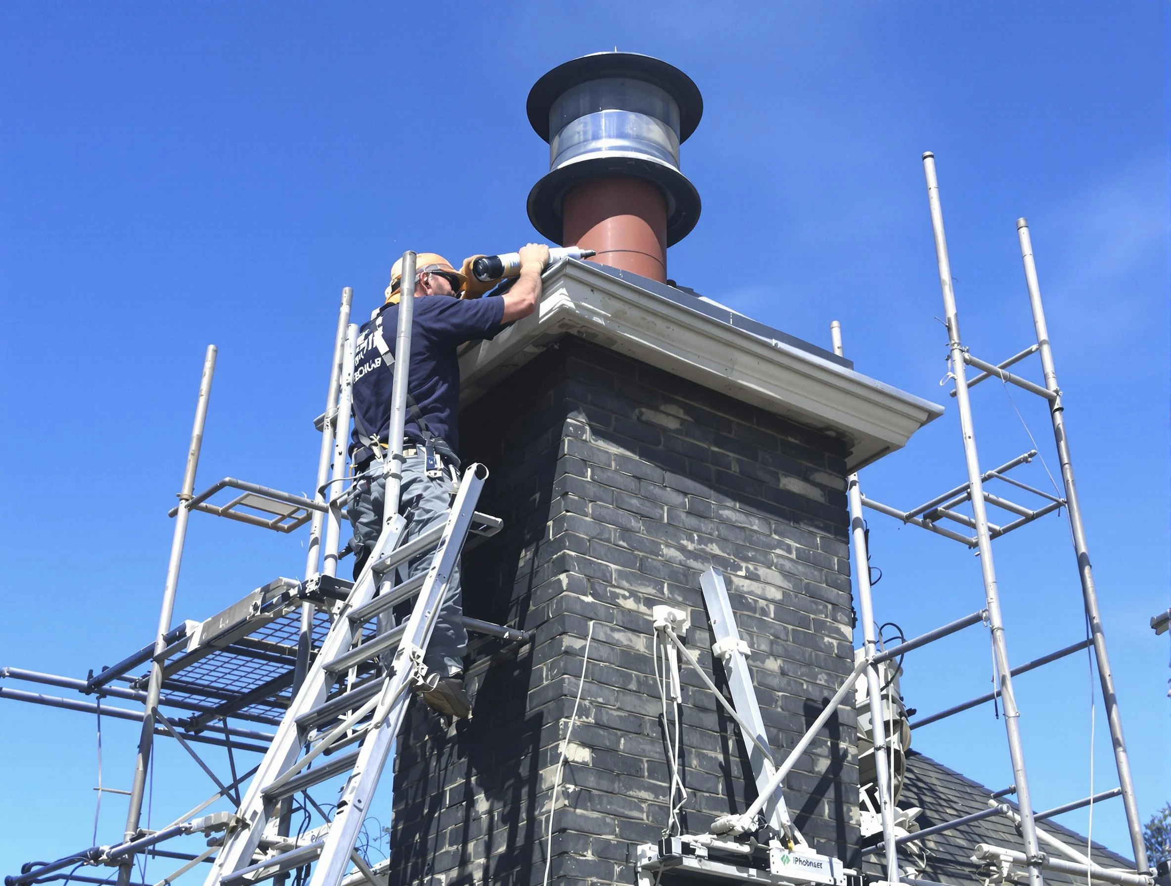 Sturdy chimney crown finished by Wellesley Chimney Sweep in Wellesley, MA