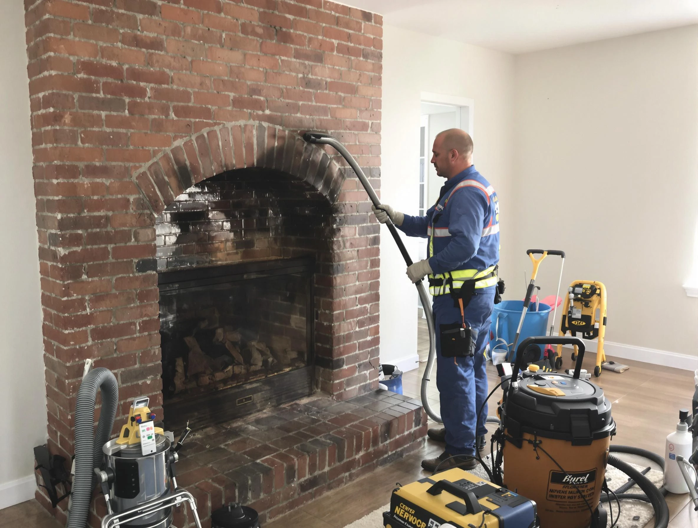 Wellesley Chimney Sweep expert performing detailed chimney sweep in Wellesley, MA